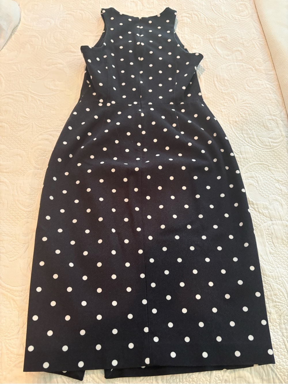 Banana Republic Black Polka Dot Midi Dress